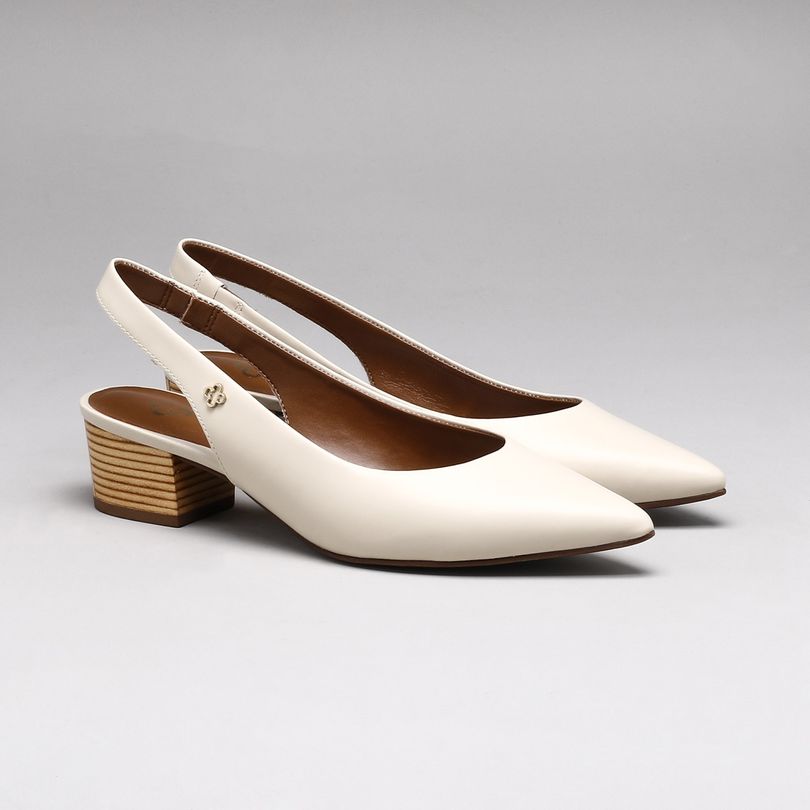 off white slingbacks