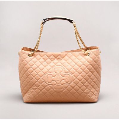 tan quilted bolsa
