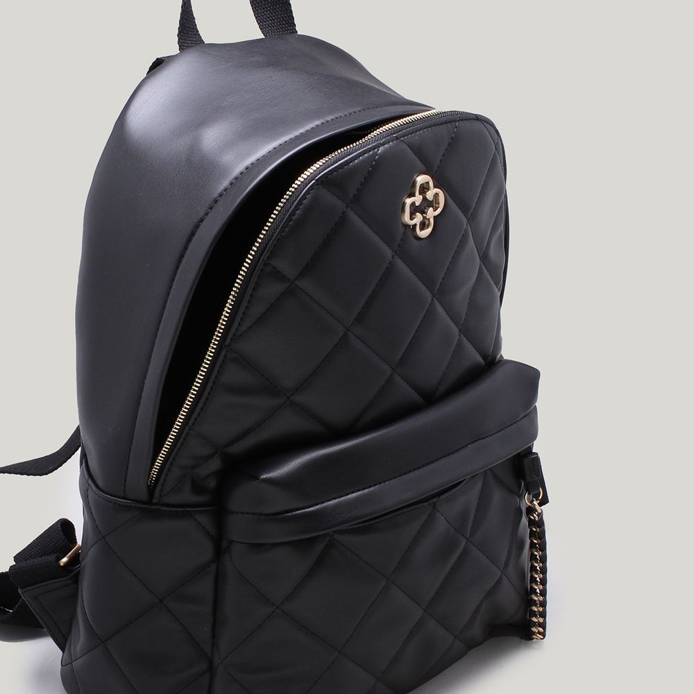 Mochila capodarte matelassê preta Clearance