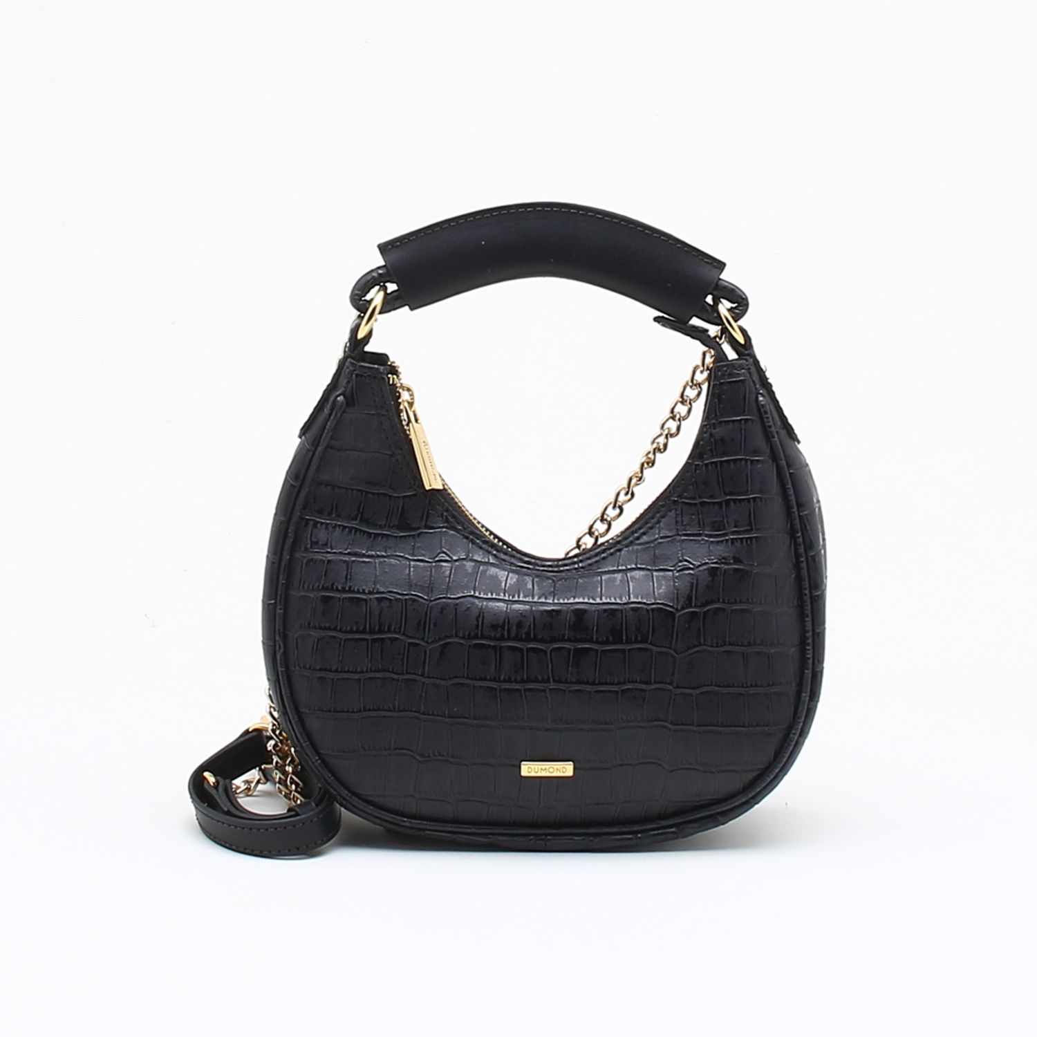 next black leather bolsa