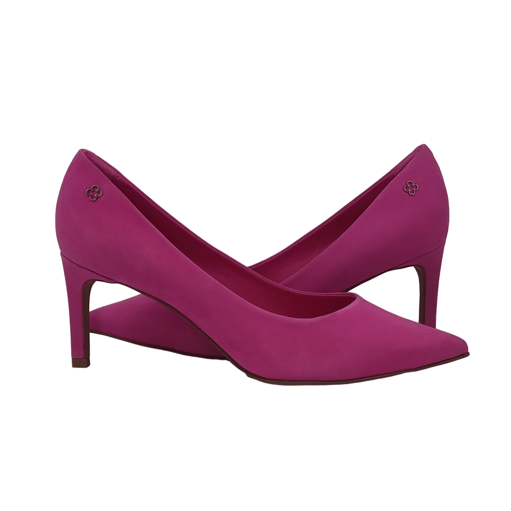 Scarpin rose salto 2024 medio