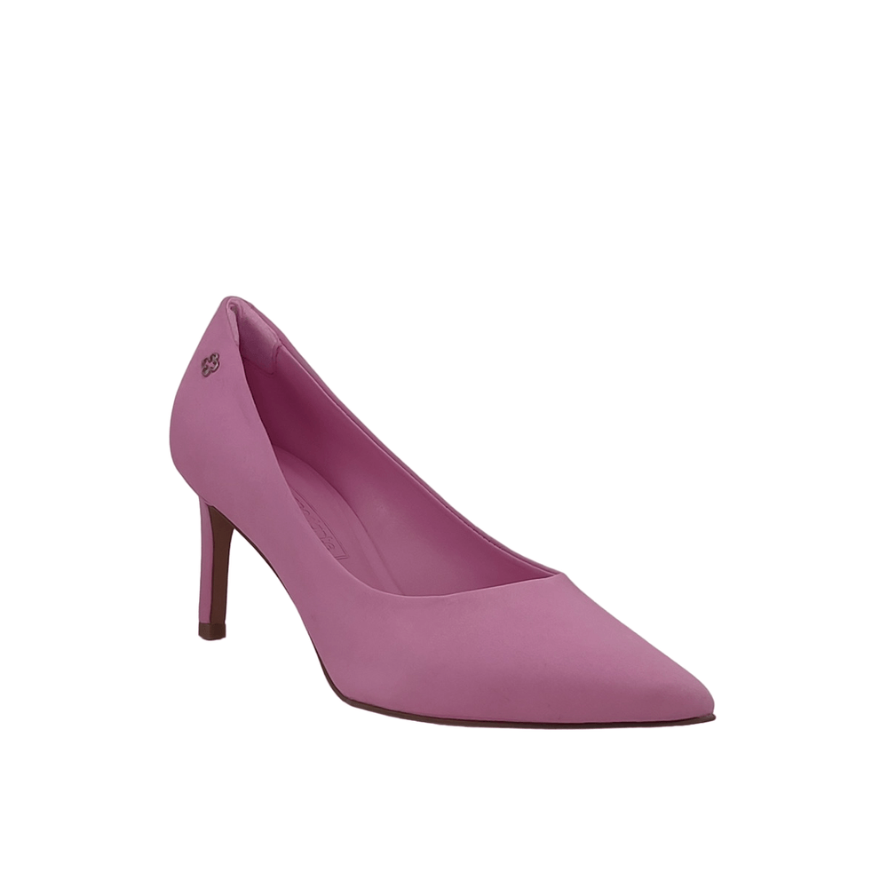 Scarpin pink salto hot sale medio