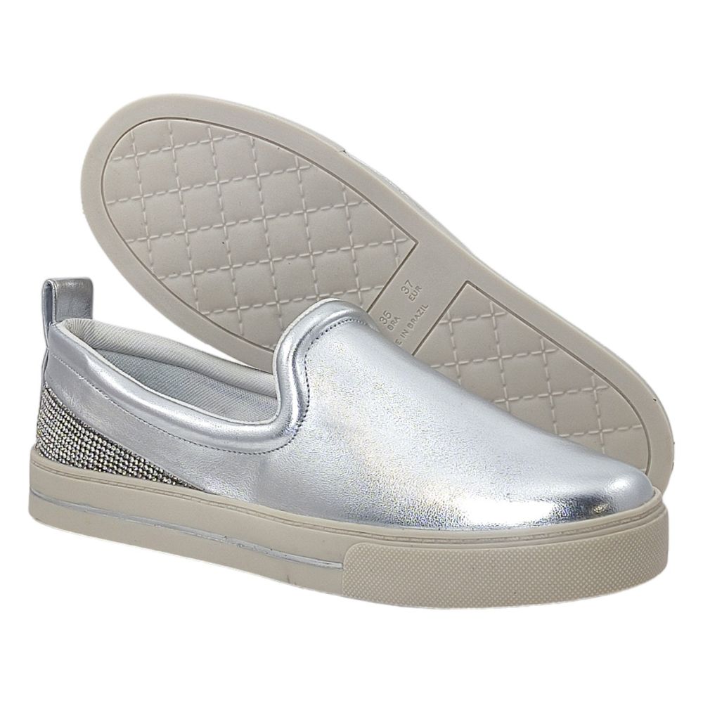 Tenis slip on prata cheap
